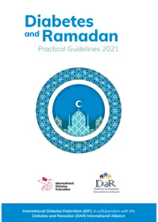 Cover of guidelines for diabetes and Ramadan